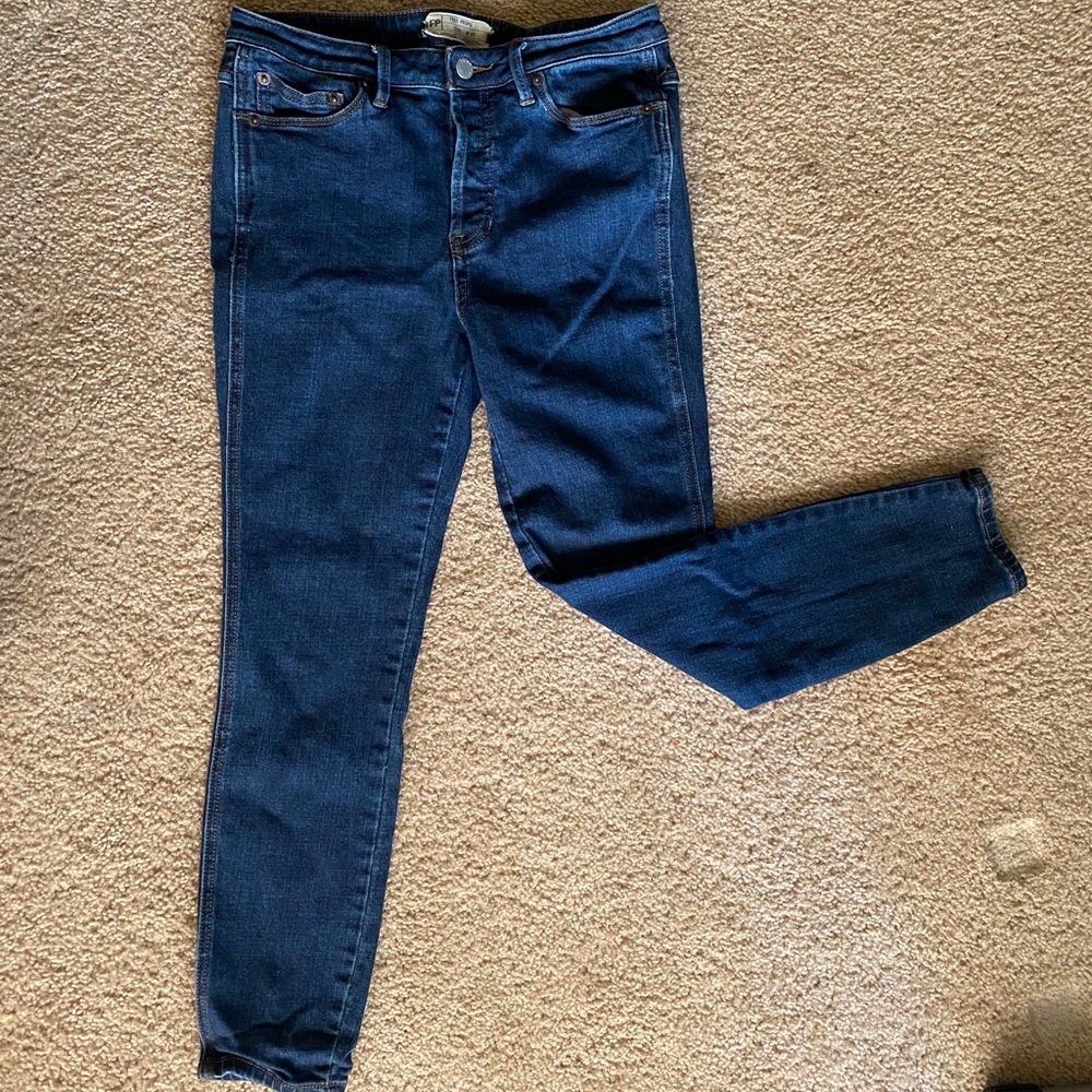 Free People Button Up Ankle Jean